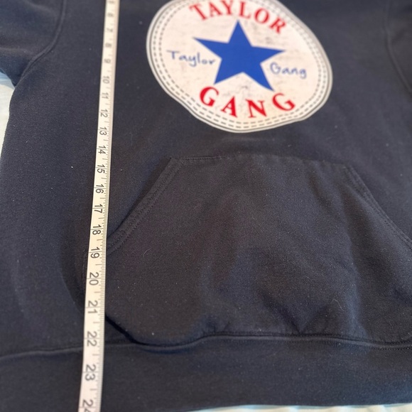 Wiz Khalifa Y2K Taylor Gang Large Converse One Star Chucks Logo Graphic Hoodie. - Picture 4 of 11